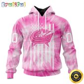 Personalized NHL Columbus Blue Jackets Special Pink Tie-Dye All Over Print 3D Hoodie Unisex Hoodie Tshirt Sweatshirt