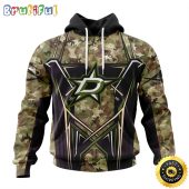 Personalized NHL Dallas Stars Hoodie Special Camo Color Design All Over Print 3D Unisex Hoodie