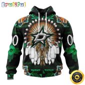 Personalized NHL Dallas Stars Hoodie Special Native Costume Design 3D Hoodie Unisex Tshirt Hoodie
