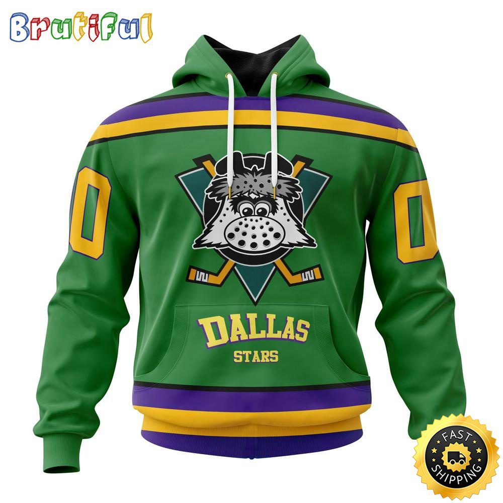 Personalized NHL Dallas Stars Hoodie Specialized Design X The Mighty Ducks All Over Print 3D Hoodie Unisex Hoodie Tshirt