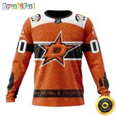 Personalized NHL Dallas Stars Sweatshirt Specialized Design Support Child Lives Matter All Over Print Sweatshirt Unisex