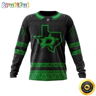 Personalized NHL Dallas Stars Sweatshirt Specialized Native Concepts All Over Print Sweatshirt Unisex