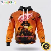 Personalized NHL Detroit Red Wings All Over Print 3D Hoodie Special Halloween Concepts Celebrate Halloween