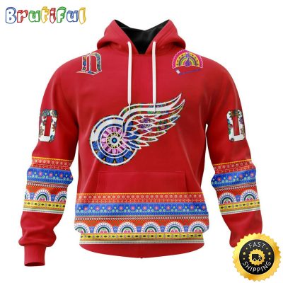 Personalized NHL Detroit Red Wings Hoodie Jersey Hockey For All Diwali Festival All Over Print 3D Hoodie Unisex Hoodie Tshirt