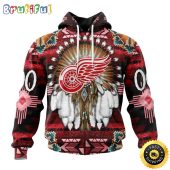 Personalized NHL Detroit Red Wings Hoodie Special Native Costume Design 3D Hoodie Unisex Tshirt Hoodie