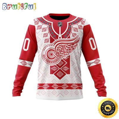 Personalized NHL Detroit Red Wings Sweatshirt Specialized Native Concepts All Over Print Sweatshirt Unisex