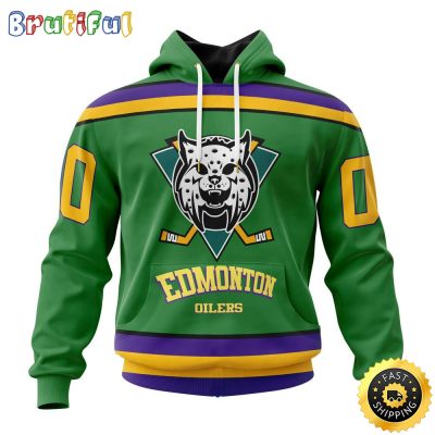Personalized NHL Edmonton Oilers Hoodie Specialized Design X The Mighty Ducks All Over Print 3D Hoodie Unisex Hoodie Tshirt