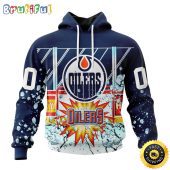 Personalized NHL Edmonton Oilers Hoodie With Ice Hockey Arena 3D Hoodie Unisex Tshirt Hoodie
