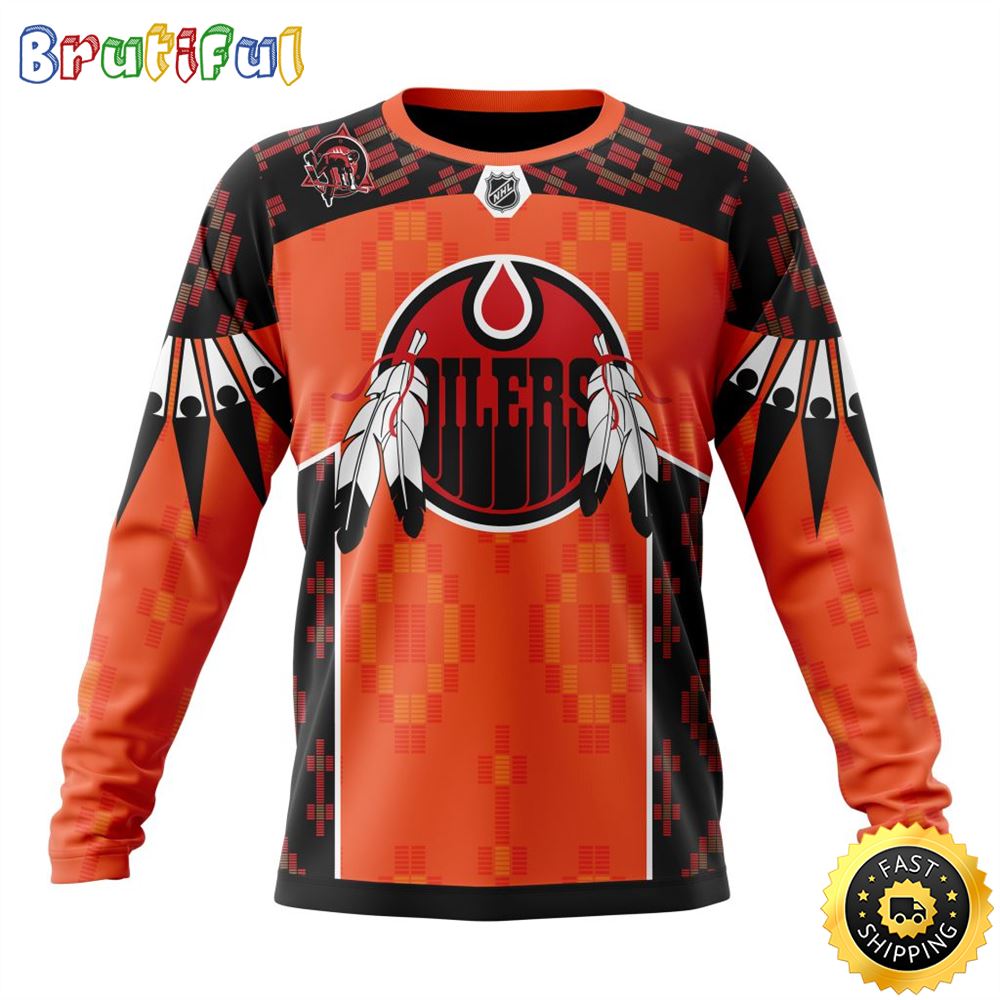 Personalized NHL Edmonton Oilers Sweatshirt Specialized Design Child Lives Matter All Over Print Sweatshirt Unisex