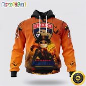 Personalized NHL Florida Panthers All Over Print 3D Hoodie Special Halloween Concepts Celebrate Halloween