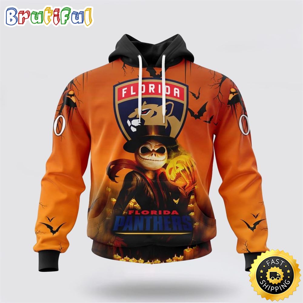 Personalized NHL Florida Panthers All Over Print 3D Hoodie Special Halloween Concepts Celebrate Halloween