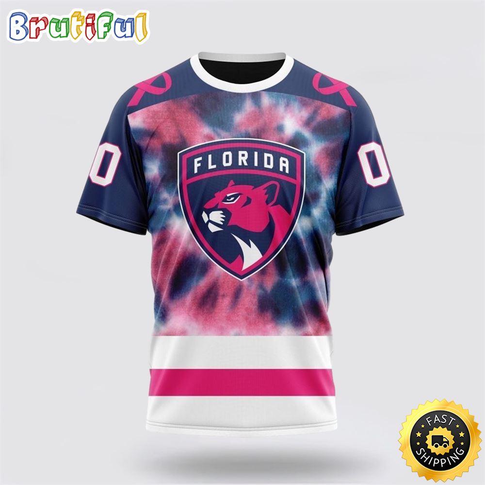 Personalized NHL Florida Panthers All Over Print 3D T Shirt Special Pink October Fight Breast Cancer Gift For Man And Women