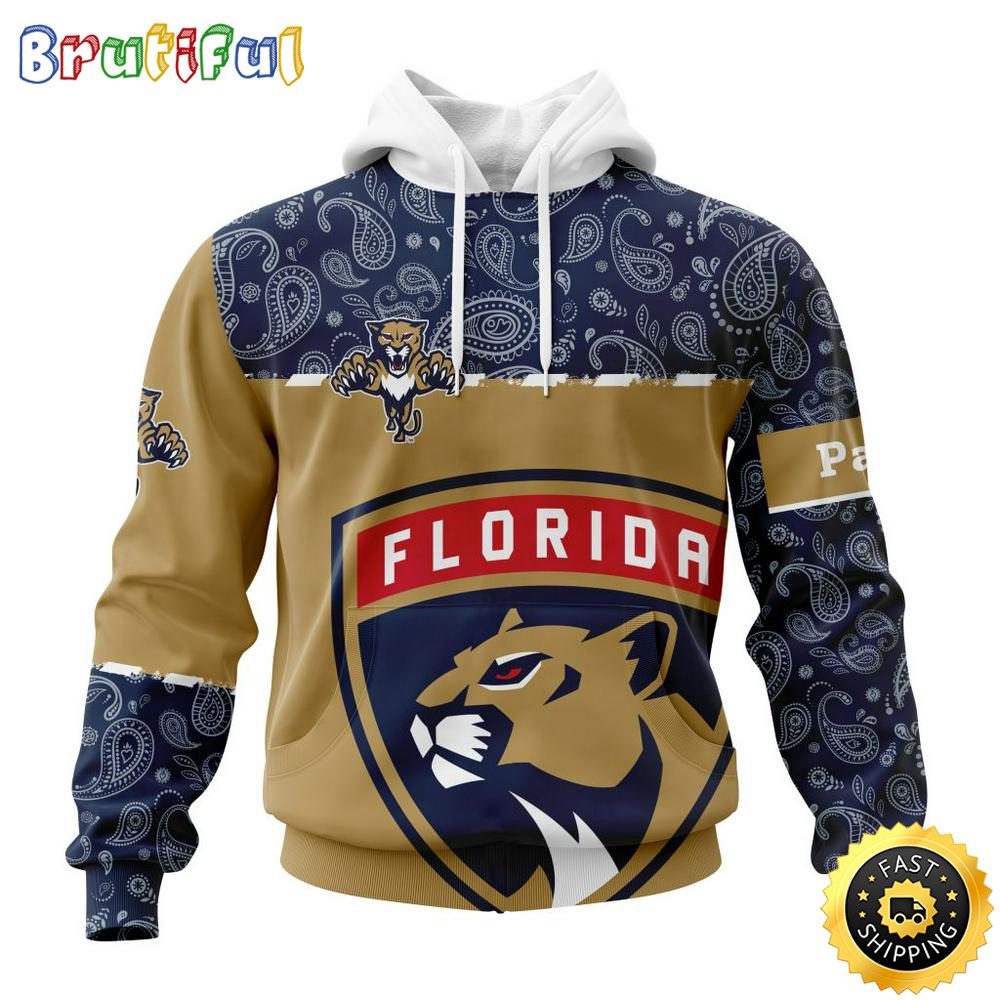 Personalized NHL Florida Panthers Hoodie Specialized Hockey With Paisley All Over Print Hoodie Unisex Tshirt Hoodie