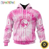 Personalized NHL Florida Panthers Special Pink Tie-Dye All Over Print 3D Hoodie Unisex Hoodie Tshirt Sweatshirt