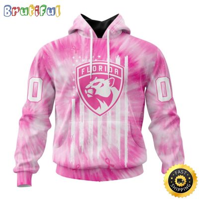 Personalized NHL Florida Panthers Special Pink Tie-Dye All Over Print 3D Hoodie Unisex Hoodie Tshirt Sweatshirt