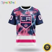 Personalized NHL Los Angeles Kings All Over Print 3D T Shirt Special Pink October Fight Breast Cancer Gift For Man And Women