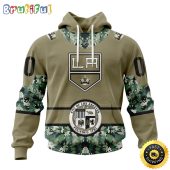 Personalized NHL Los Angeles Kings Hoodie Military Camo With City Or State Flag 3D Hoodie Unisex Tshirt Hoodie