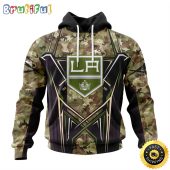 Personalized NHL Los Angeles Kings Hoodie Special Camo Color Design All Over Print 3D Unisex Hoodie