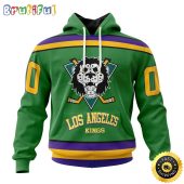 Personalized NHL Los Angeles Kings Hoodie Specialized Design X The Mighty Ducks All Over Print 3D Hoodie Unisex Hoodie Tshirt