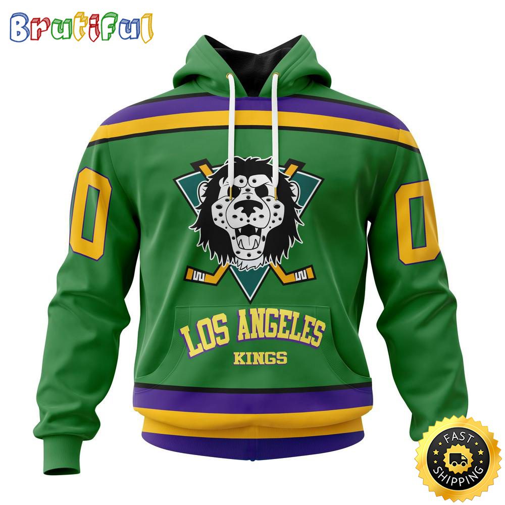 Personalized NHL Los Angeles Kings Hoodie Specialized Design X The Mighty Ducks All Over Print 3D Hoodie Unisex Hoodie Tshirt