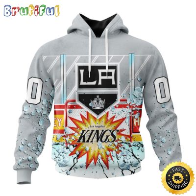 Personalized NHL Los Angeles Kings Hoodie With Ice Hockey Arena 3D Hoodie Unisex Tshirt Hoodie