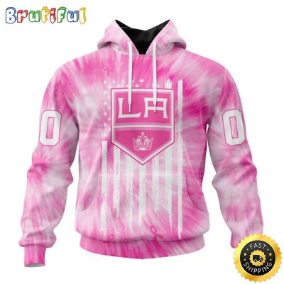 Personalized NHL Los Angeles Kings Special Pink Tie-Dye All Over Print 3D Hoodie Unisex Hoodie Tshirt Sweatshirt
