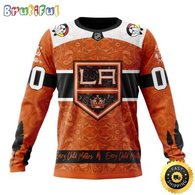 Personalized NHL Los Angeles Kings Sweatshirt Specialized Design Support Child Lives Matter All Over Print Sweatshirt Unisex