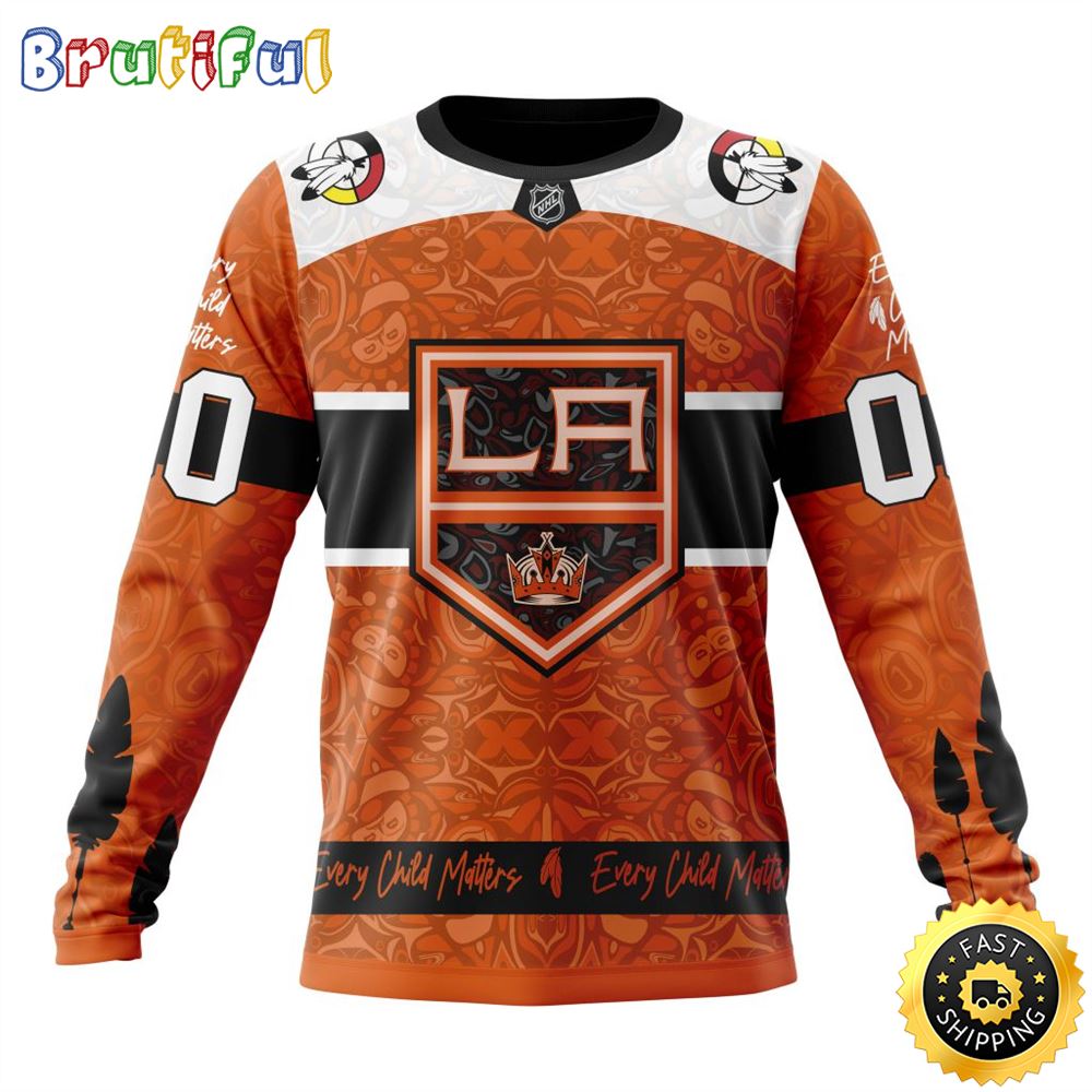 Personalized NHL Los Angeles Kings Sweatshirt Specialized Design Support Child Lives Matter All Over Print Sweatshirt Unisex