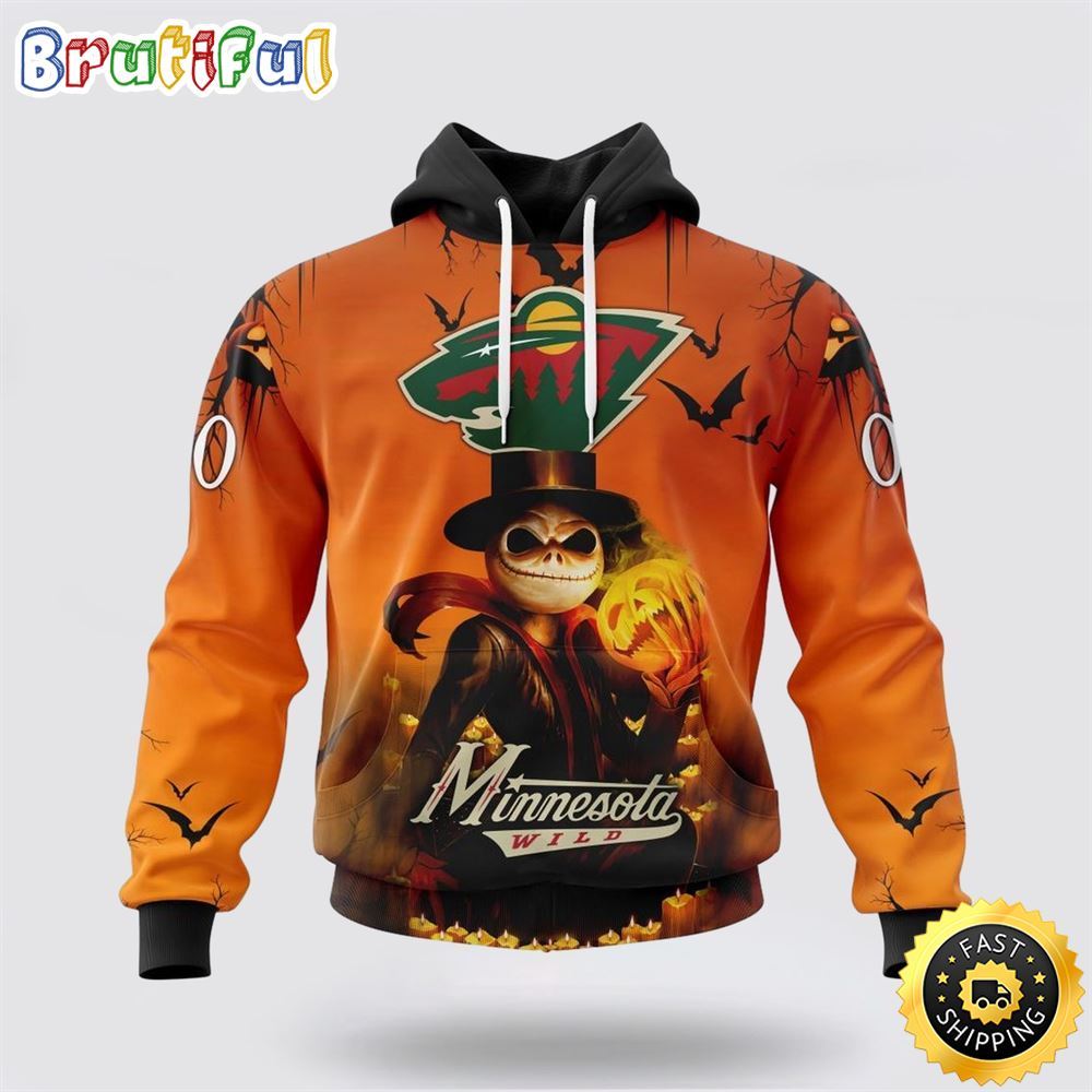 Personalized NHL Minnesota Wild All Over Print 3D Hoodie Special Halloween Concepts Celebrate Halloween