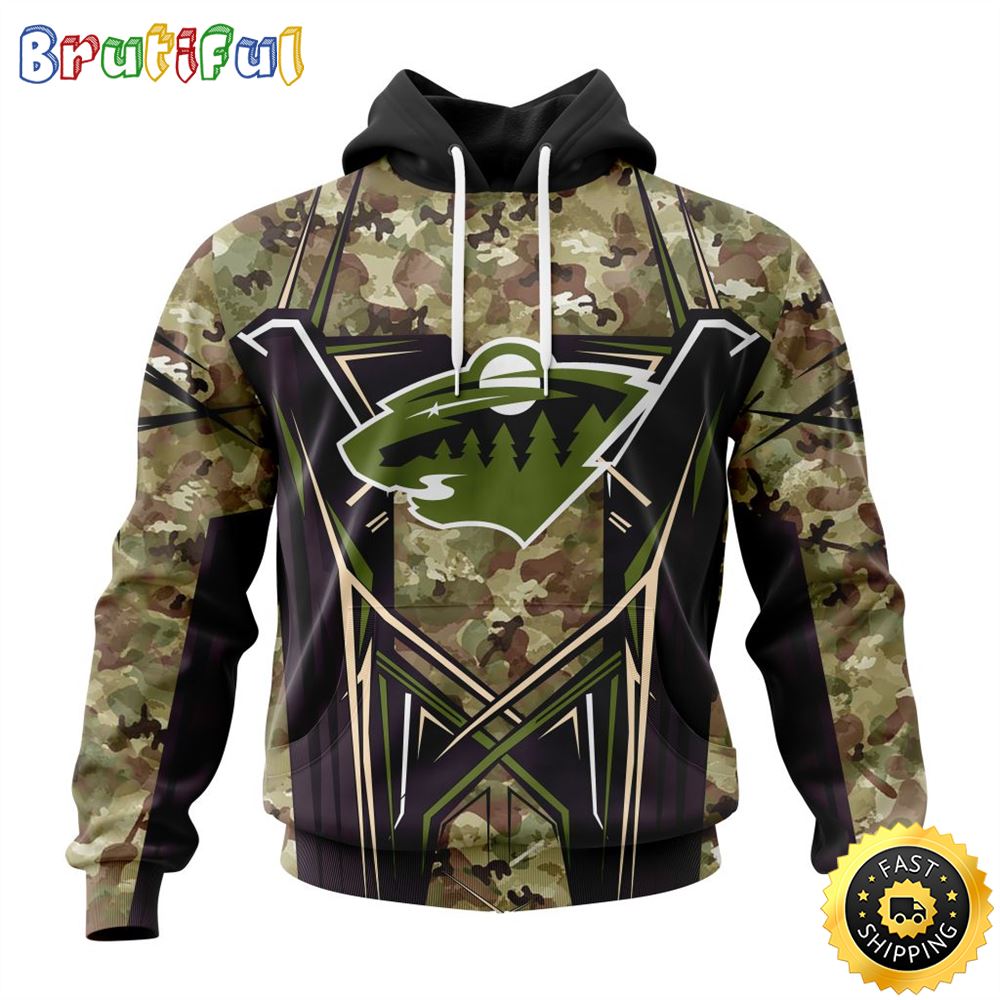 Personalized NHL Minnesota Wild Hoodie Special Camo Color Design All Over Print 3D Unisex Hoodie Personalized NHL Minnesota Wild Hoodie Special Camo Color Design All Over Print 3D Unisex Hoodie