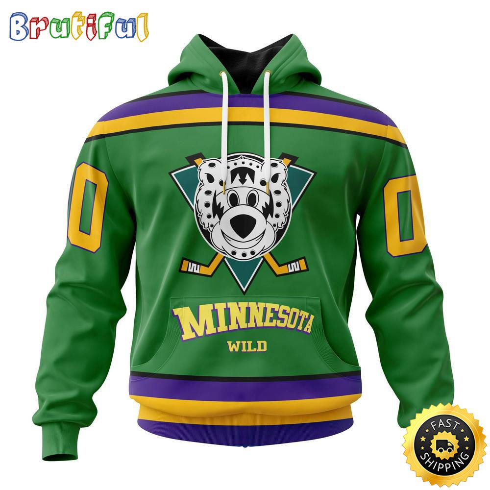 Personalized NHL Minnesota Wild Hoodie Specialized Design X The Mighty Ducks All Over Print 3D Hoodie Unisex Hoodie Tshirt
