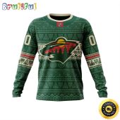 Personalized NHL Minnesota Wild Sweatshirt Specialized Native Concepts All Over Print Sweatshirt Unisex