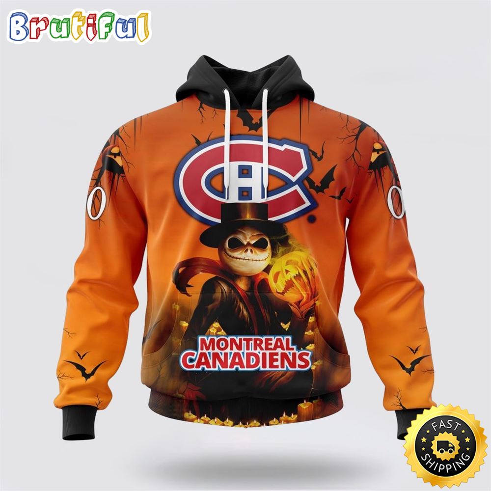 Personalized NHL Montreal Canadiens All Over Print 3D Hoodie Special Halloween Concepts Celebrate Halloween