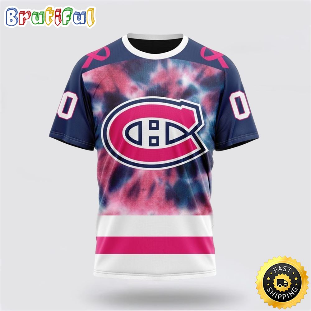 Personalized NHL Montreal Canadiens All Over Print 3D T Shirt Special Pink October Fight Breast Cancer Gift For Man And Women Personalized NHL Montreal Canadiens All Over Print 3D T Shirt Special Pink October Fight Breast Cancer Gift For Man And Women