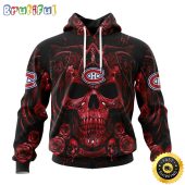Personalized NHL Montreal Canadiens Hoodie Special Design With Skull Art All Over Print 3D Hoodie Unisex Tshirt Hoodie