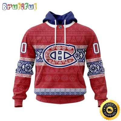 Personalized NHL Montreal Canadiens Hoodie Specialized Native Conceptsr All Over Print 3D Hoodie Unisex