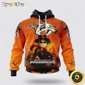 Personalized NHL Nashville Predators All Over Print 3D Hoodie Special Halloween Concepts Celebrate Halloween