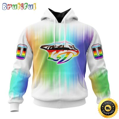 Personalized NHL Nashville Predators Hoodie Special Design For Pride Month All Over Print 3D Hoodie Unisex Hoodie Tshirt