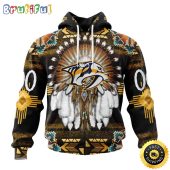 Personalized NHL Nashville Predators Hoodie Special Native Costume Design 3D Hoodie Unisex Tshirt Hoodie