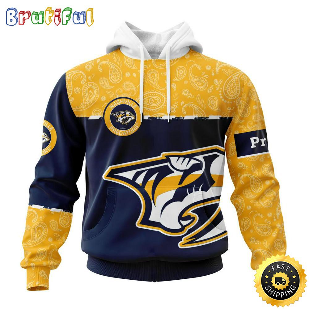 Personalized NHL Nashville Predators Hoodie Specialized Hockey With Paisley All Over Print Hoodie Unisex Tshirt Hoodie Personalized NHL Nashville Predators Hoodie Specialized Hockey With Paisley All Over Print Hoodie Unisex Tshirt Hoodie