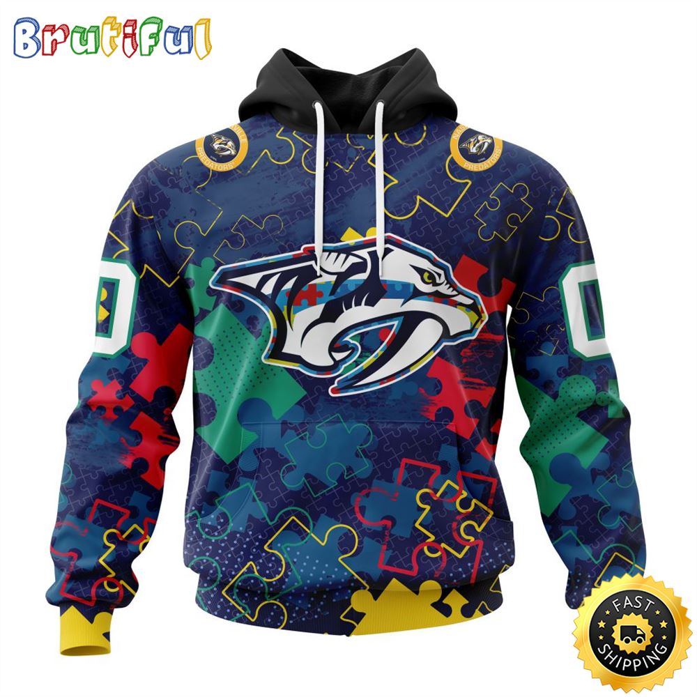 Personalized NHL Nashville Predators Specialized Fearless Against Autism All Over Print 3D Hoodie Unisex Hoodie Personalized NHL Nashville Predators Specialized Fearless Against Autism All Over Print 3D Hoodie Unisex Hoodie