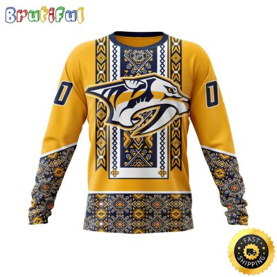 Personalized NHL Nashville Predators Sweatshirt Specialized Native Concepts All Over Print Sweatshirt Unisex