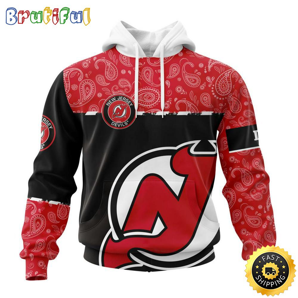 Personalized NHL New Devils Hoodie Specialized Hockey With Paisley All Over Print Hoodie Unisex Tshirt Hoodie Personalized NHL New Devils Hoodie Specialized Hockey With Paisley All Over Print Hoodie Unisex Tshirt Hoodie