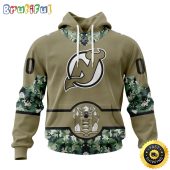 Personalized NHL New Jersey Devils Hoodie Military Camo With City Or State Flag 3D Hoodie Unisex Tshirt Hoodie