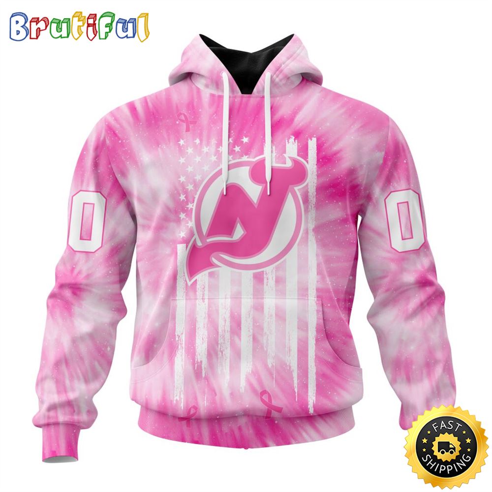 Personalized NHL New Jersey Devils Special Pink Tie-Dye All Over Print 3D Hoodie Unisex Hoodie Tshirt Sweatshirt
