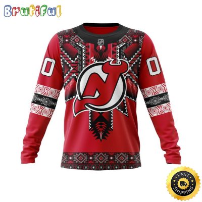 Personalized NHL New Jersey Devils Sweatshirt Specialized Native Concepts All Over Print Sweatshirt Unisex