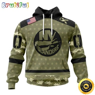 Personalized NHL New York Islanders Hoodie Special Camo Military Appreciation All Over Print 3D Hoodie Unisex Hoodie