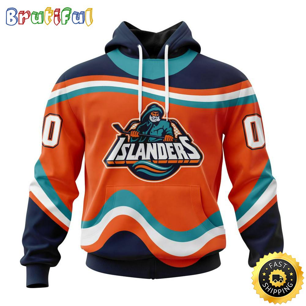 Personalized NHL New York Islanders Hoodie Specialized Unisex Kits With Retro Concepts All Over Print Hoodie