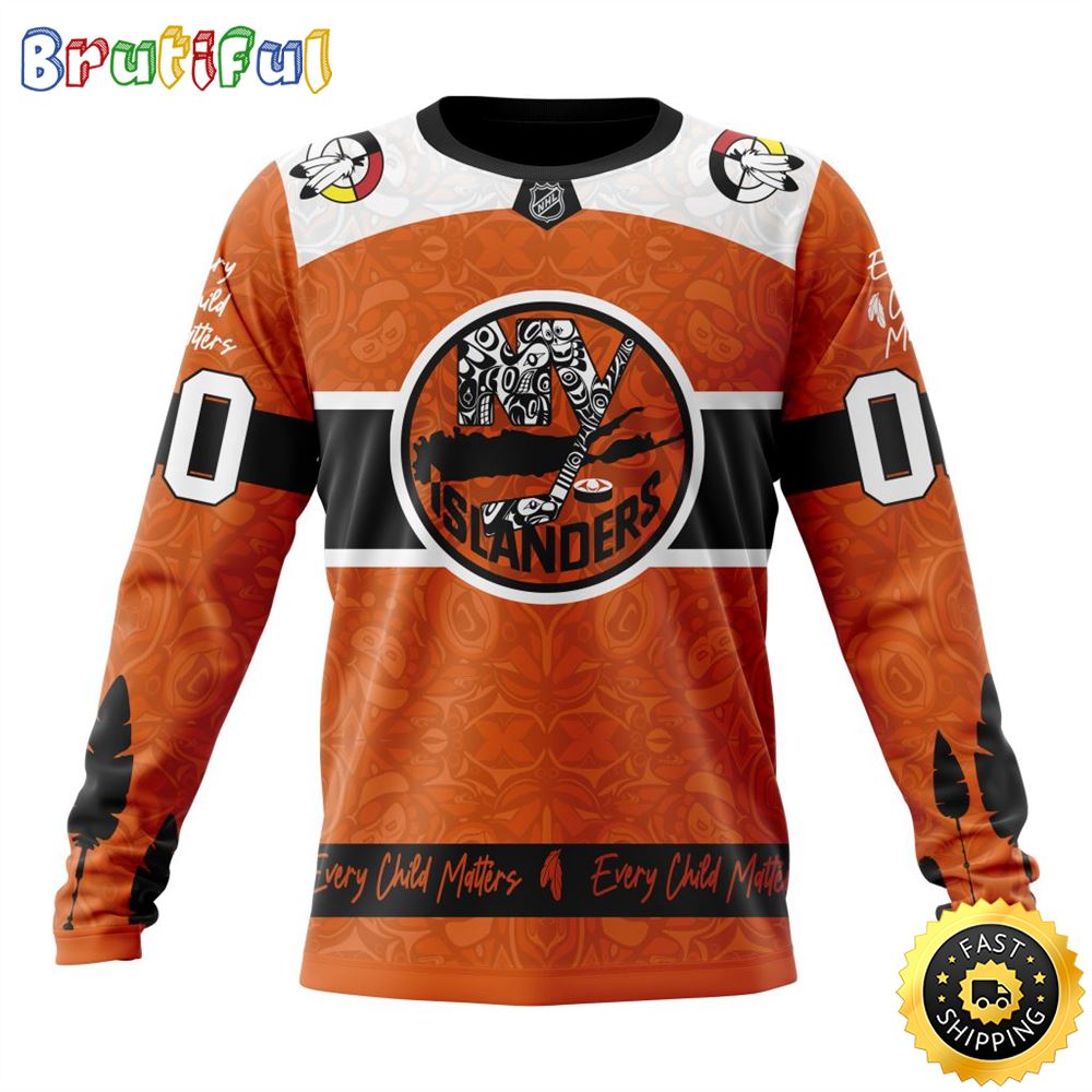 Personalized NHL New York Islanders Sweatshirt Specialized Design Support Child Lives Matter All Over Print Sweatshirt Unisex