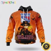 Personalized NHL New York Rangers All Over Print 3D Hoodie Special Halloween Concepts Celebrate Halloween
